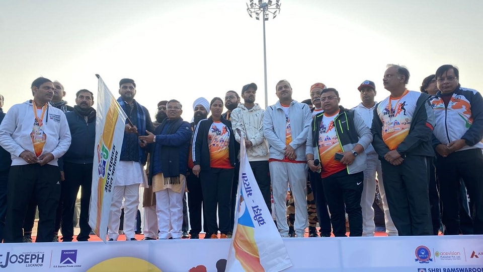 “लखनऊ खेल महोत्सव” के अंतर्गत “अटल रन व सेलिब्रिटी रन” कार्यक्रम का शुभारम्भ